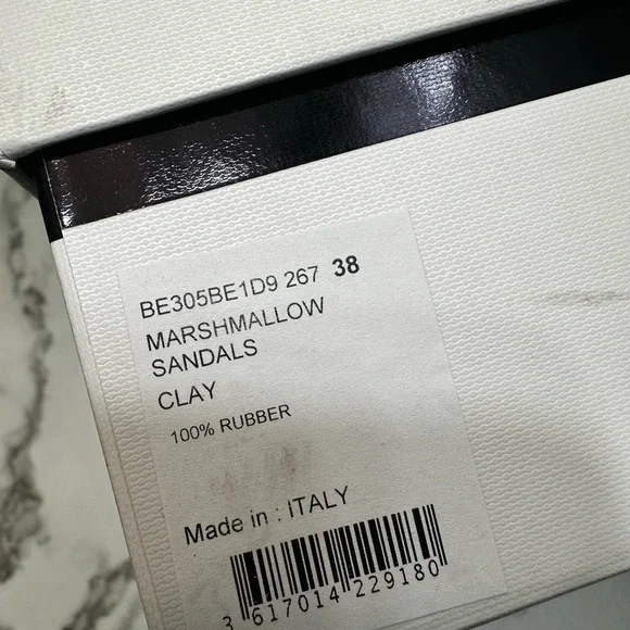 Givenchy Marshmallow wedge sandals Clay  in rubber size 38 - Picture 17 of 17